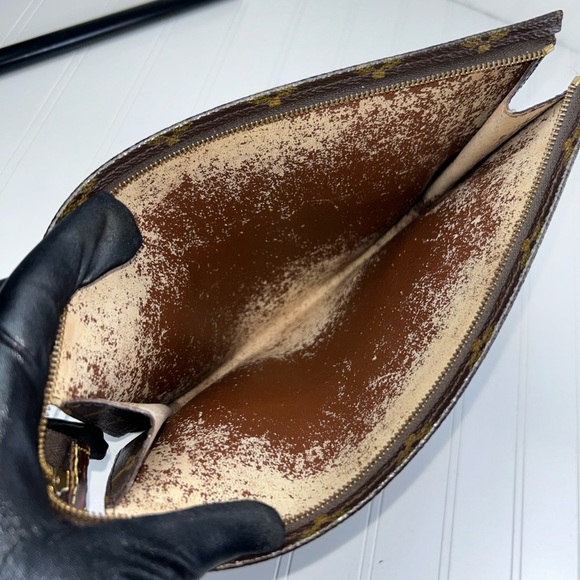 Louis Vuitton Monogram Toiletry Pouch Cosmetic Bag Clutch 26 - Picture 7 of 9